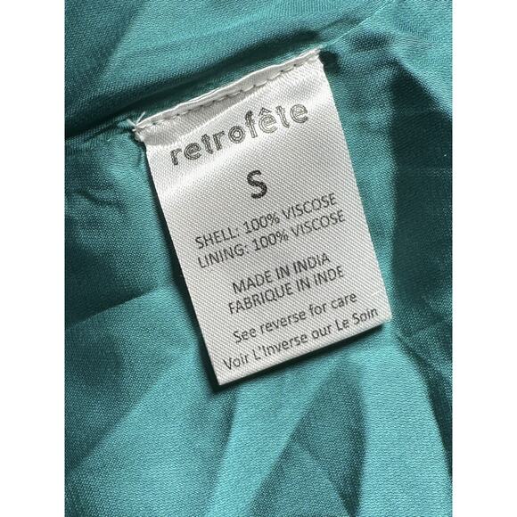 Retrofete Katya Green Sequin Formal Long Maxi Gown Dress Size Small - Picture 6 of 6